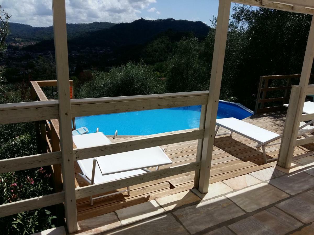 Valuable Rustic Tuscan Swimming Pool, Breathtaking View Of Camaiore Eksteriør billede